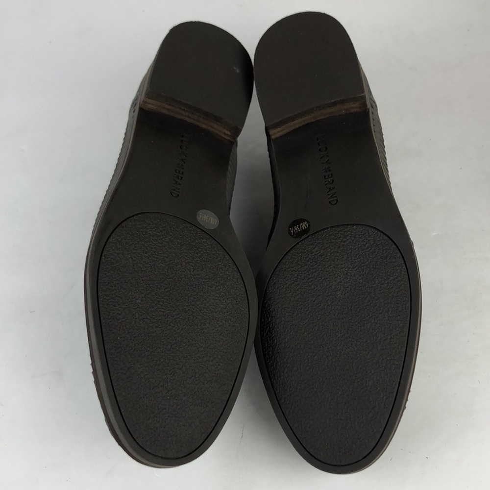 NEW Lucky Brand Camdyn Minimalist Cut Out Leather Loafer Flats 6 - Picture 9 of 10